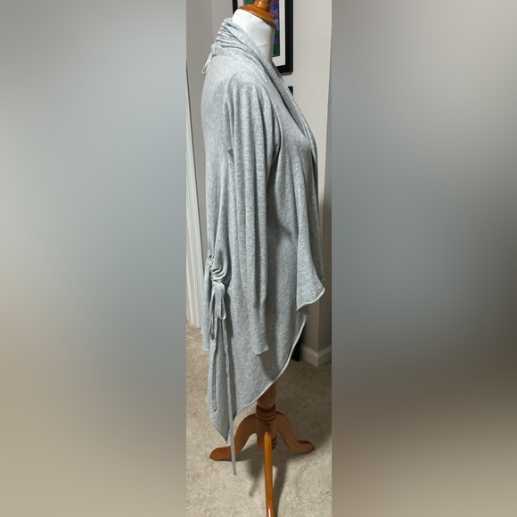 Anthropologie Guinevere Gray Waterfall Cardigan. Size M - Picture 3 of 8